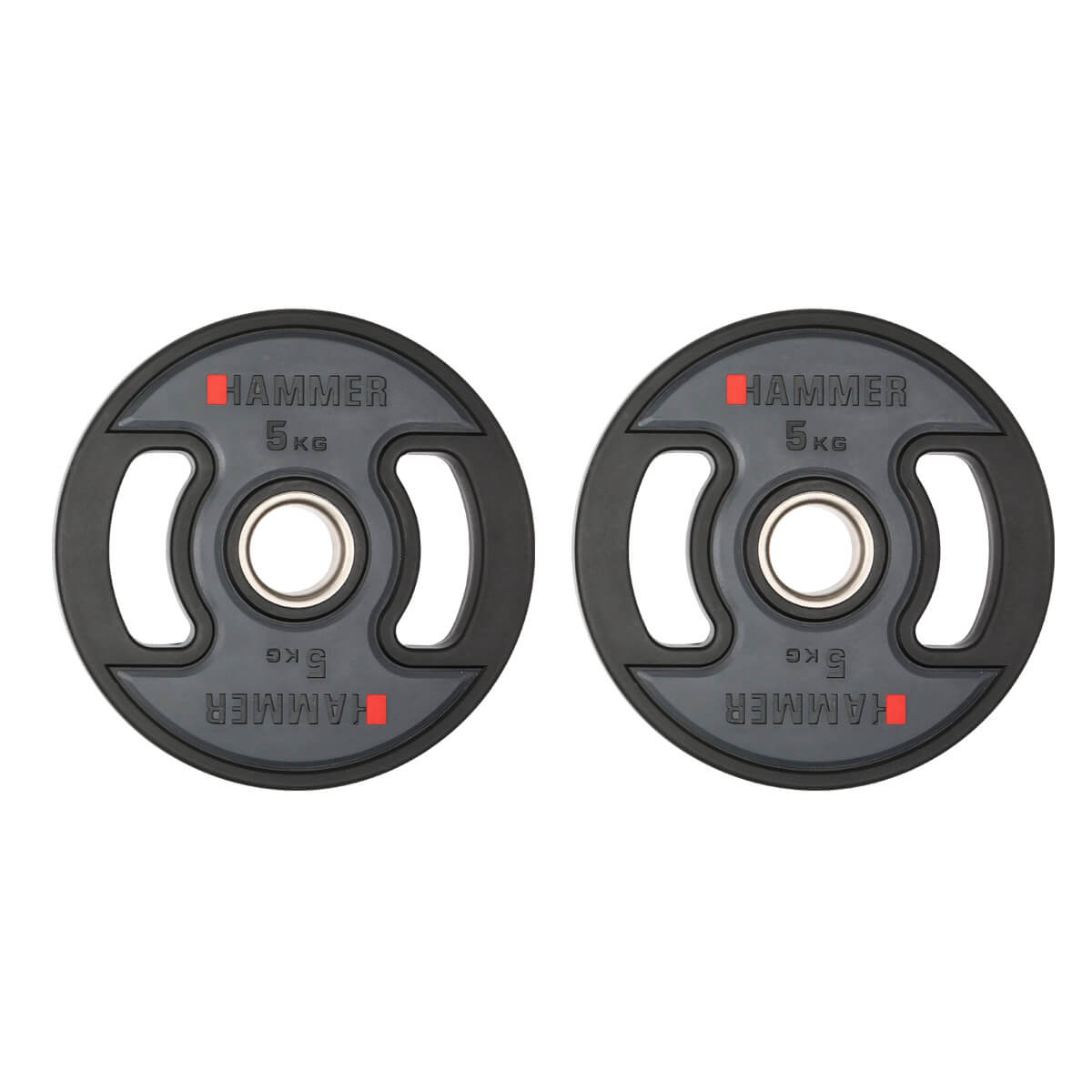 HAMMER Hantelscheibe PU, 2x5,0 kg