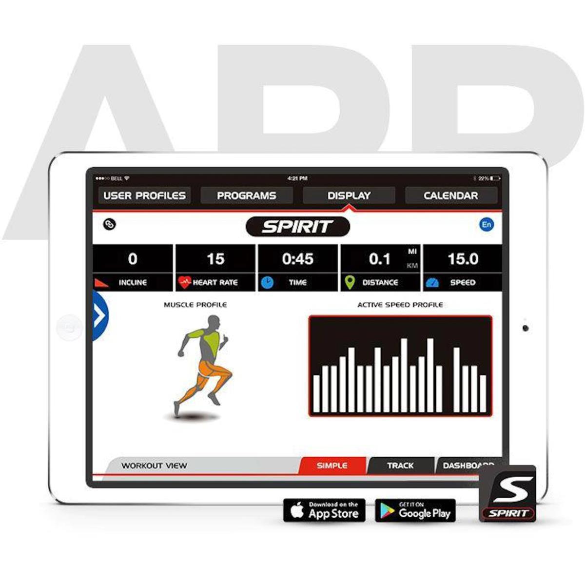 Spirit Fitness Ellipsentrainer XE 195 aufgebaut geliefert