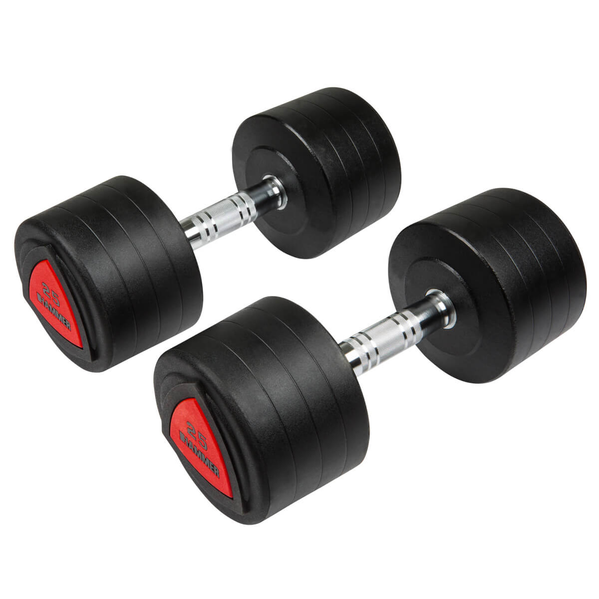 HAMMER PU Kompakthantel, 2x 25,0 kg