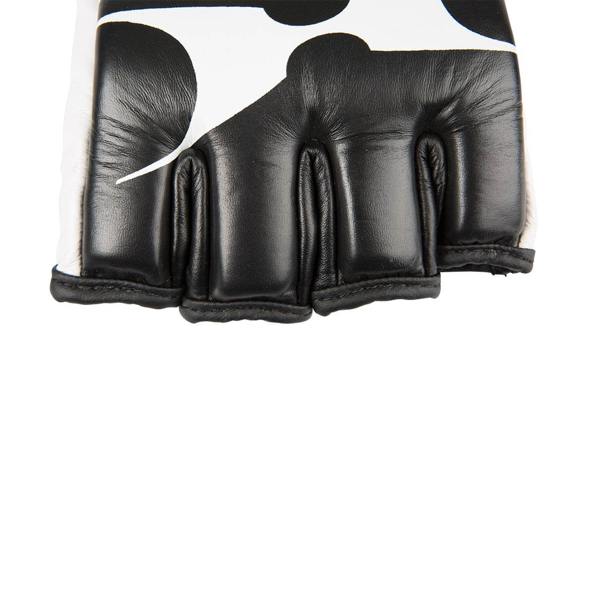 HAMMER BOXING Boxhandschuhe MMA II, Leder, schwarz/weiss, L