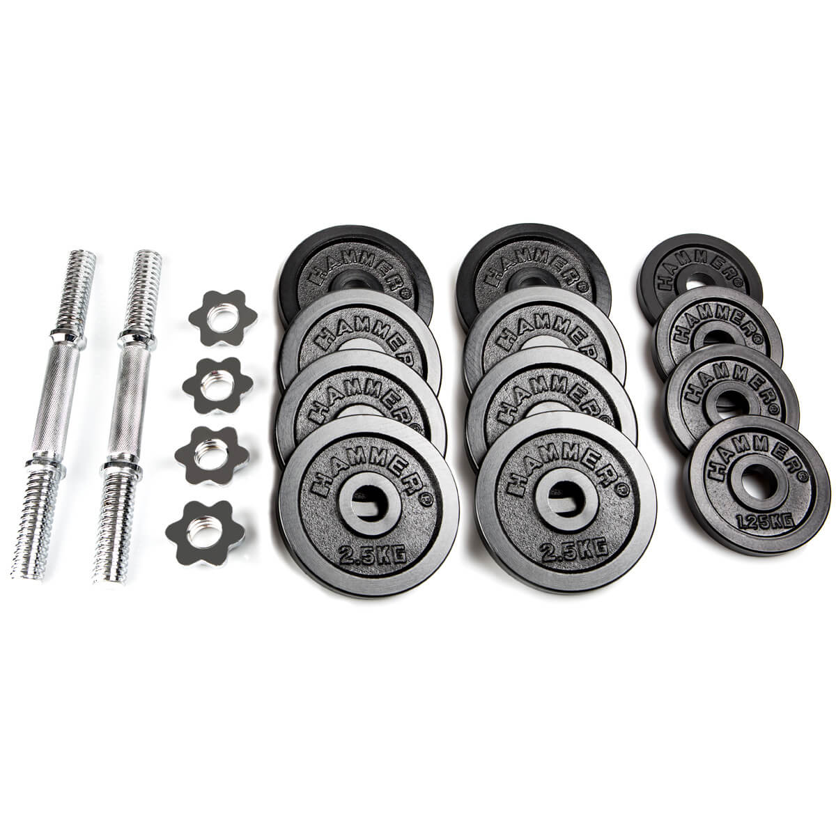 HAMMER 30 kg Kurzhantel-Set, Eisen