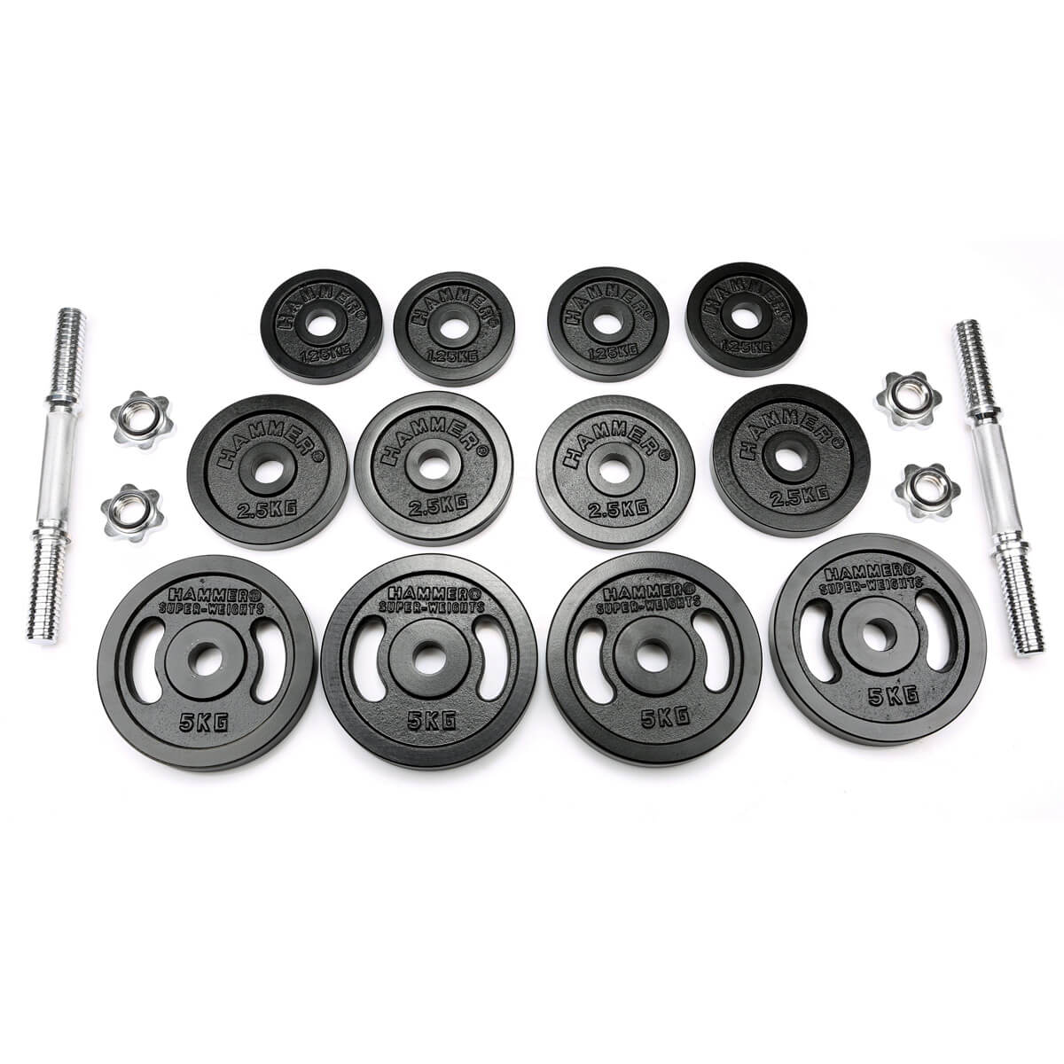 HAMMER 40 kg Kurzhantel-Set, Eisen