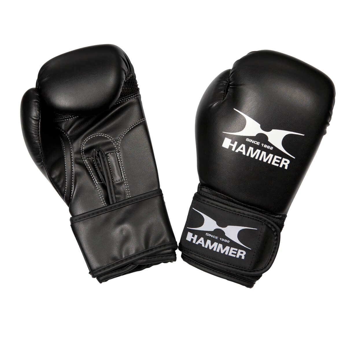 HAMMER BOXING Kinderboxhandschuhe BLITZ,  schwarz, Klett, 6 OZ