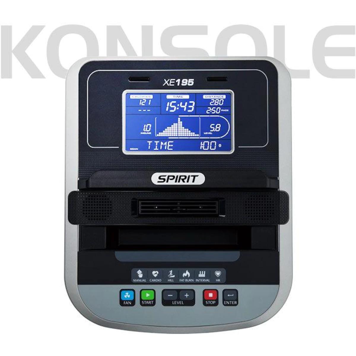 Spirit Fitness Ellipsentrainer XE 195 aufgebaut geliefert